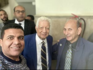  مرتضى منصور والدكتور حسين المطعنى