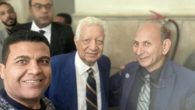 مرتضى منصور والدكتور حسين المطعنى